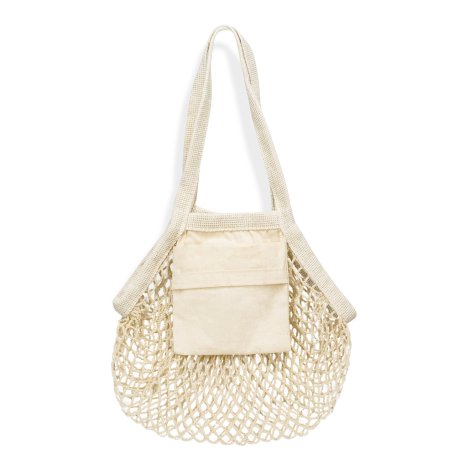 Cotton Mesh Foldaway Tote Bag - Small - Image 2