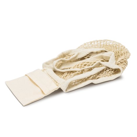 Cotton Mesh Foldaway Tote Bag - Small - Image 5