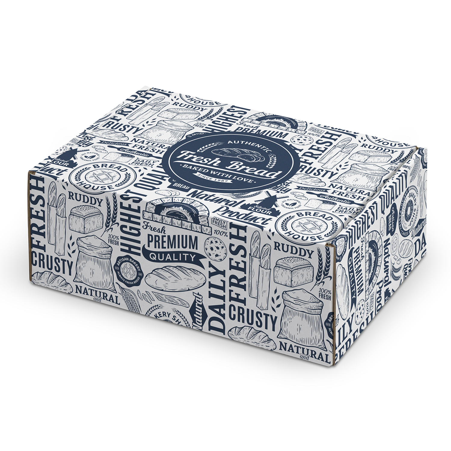 Die Cut Box w Locking Lid - 225x167x83mm - Digital - Image 3