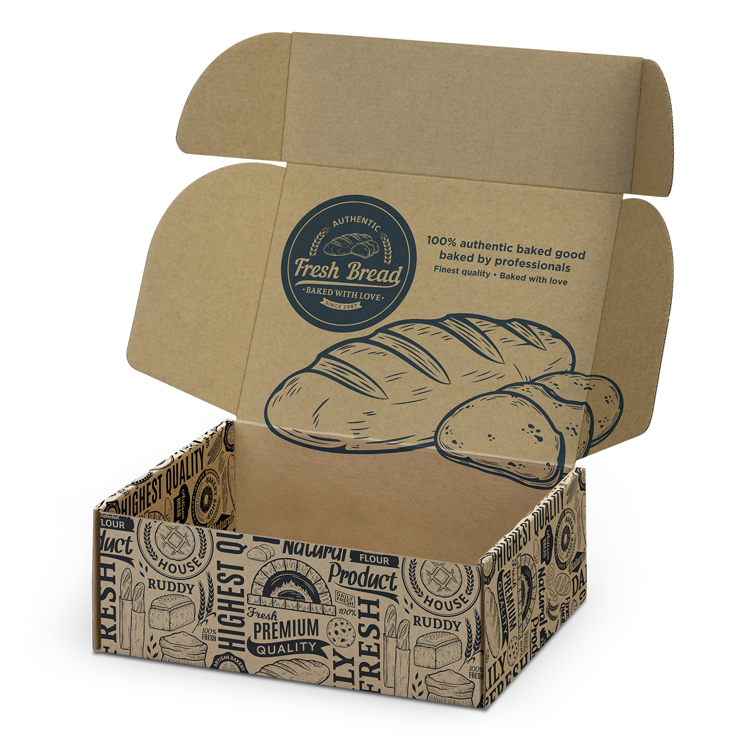 Die Cut Box w Locking Lid - 225x167x83mm - Digital - Image 4