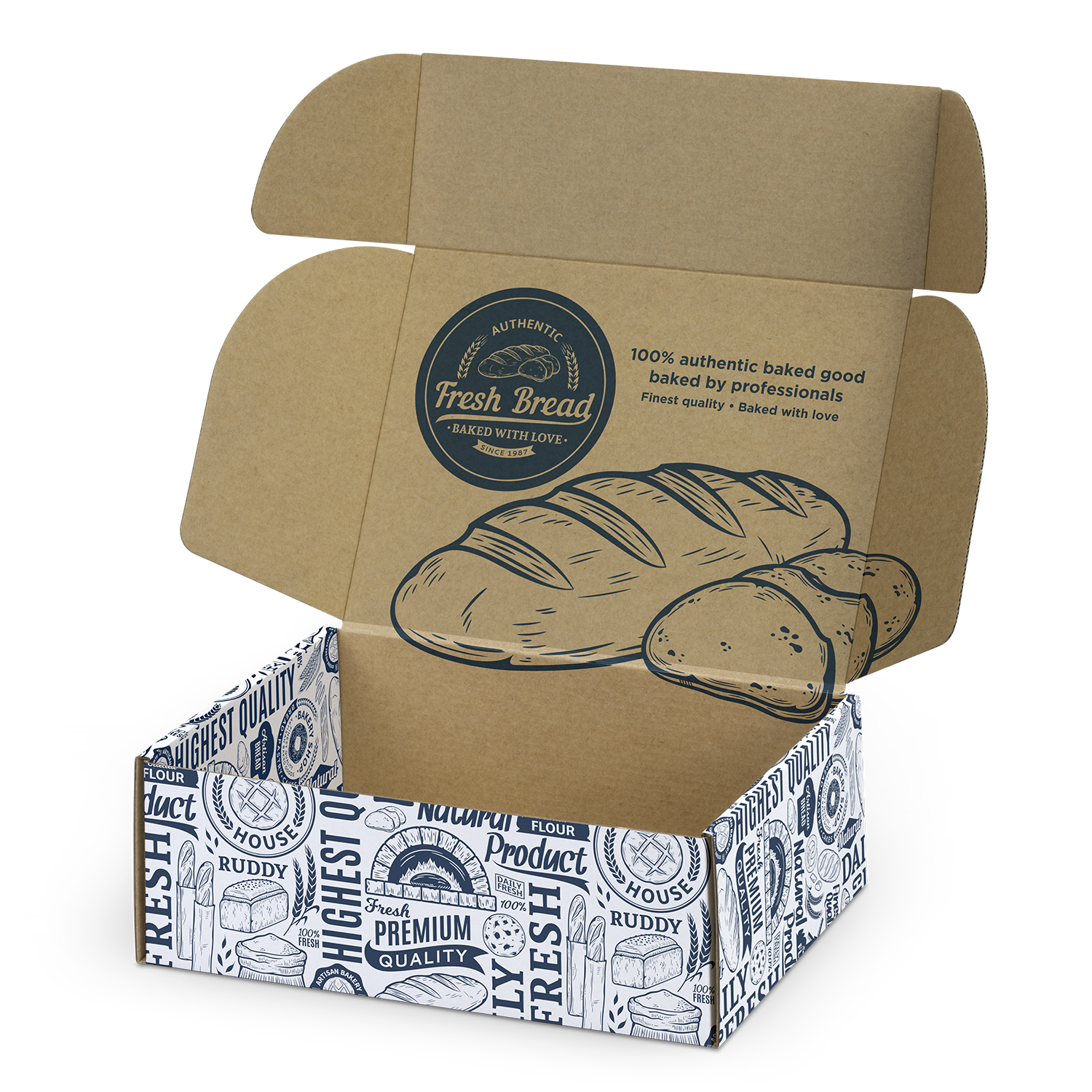 Die Cut Box w Locking Lid - 225x167x83mm - Digital - Image 5